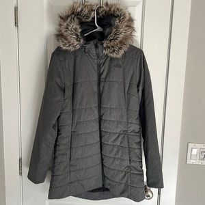 Womens north face coat size large like new